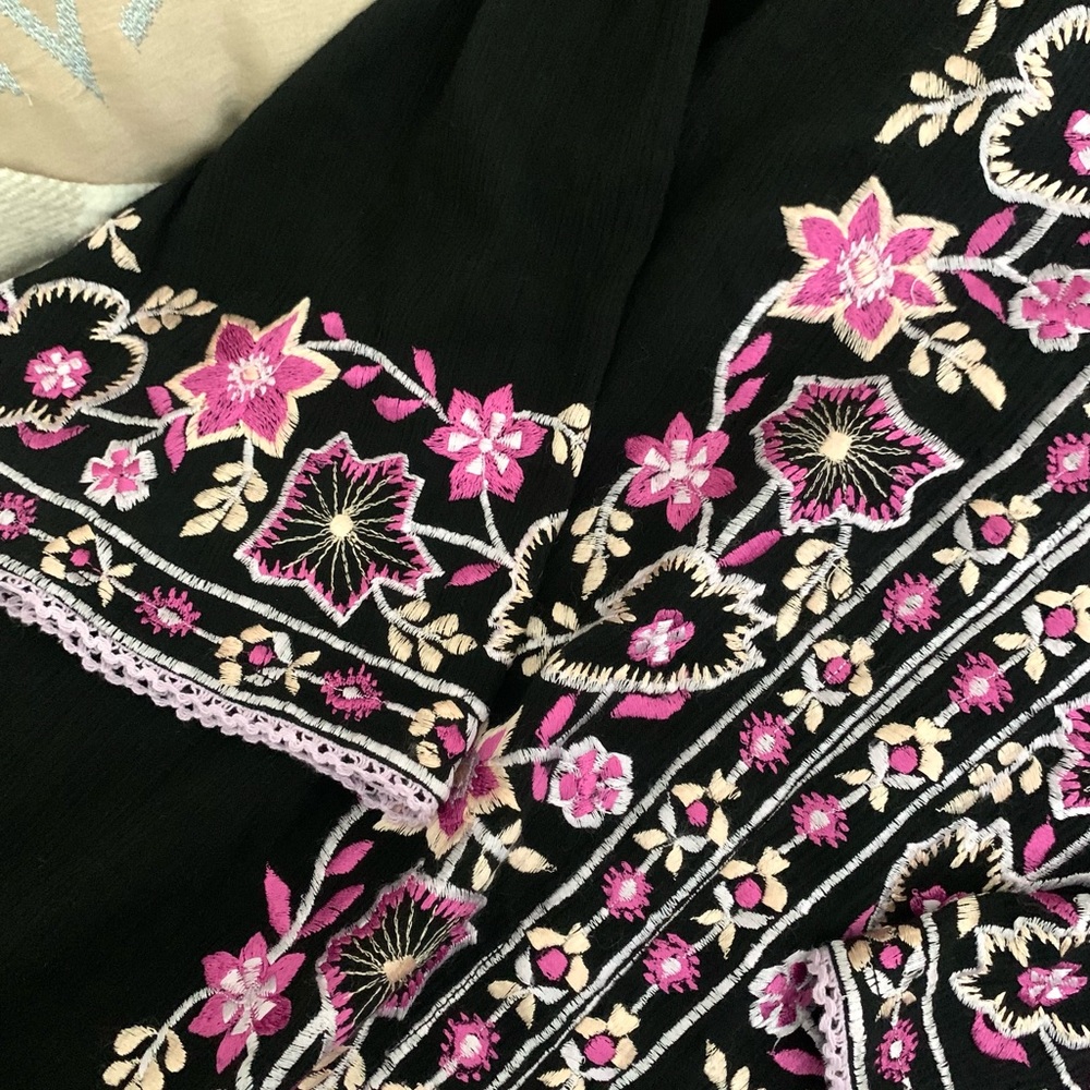 Misa Los Angeles Black Embroidered Dress - Picture 10 of 14